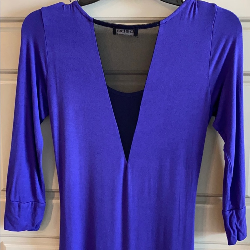 Purple Deep Split Tunic - image 5